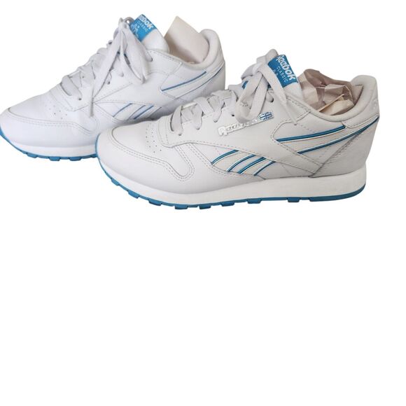 Reebok Classic Leather‎ DV8758 Shoes Blue Women's Size 7 - Picture 1 of 7
